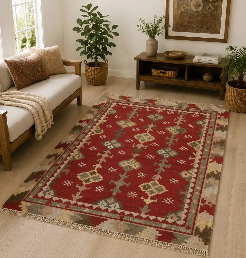 Hand Woven Woolen Kilim