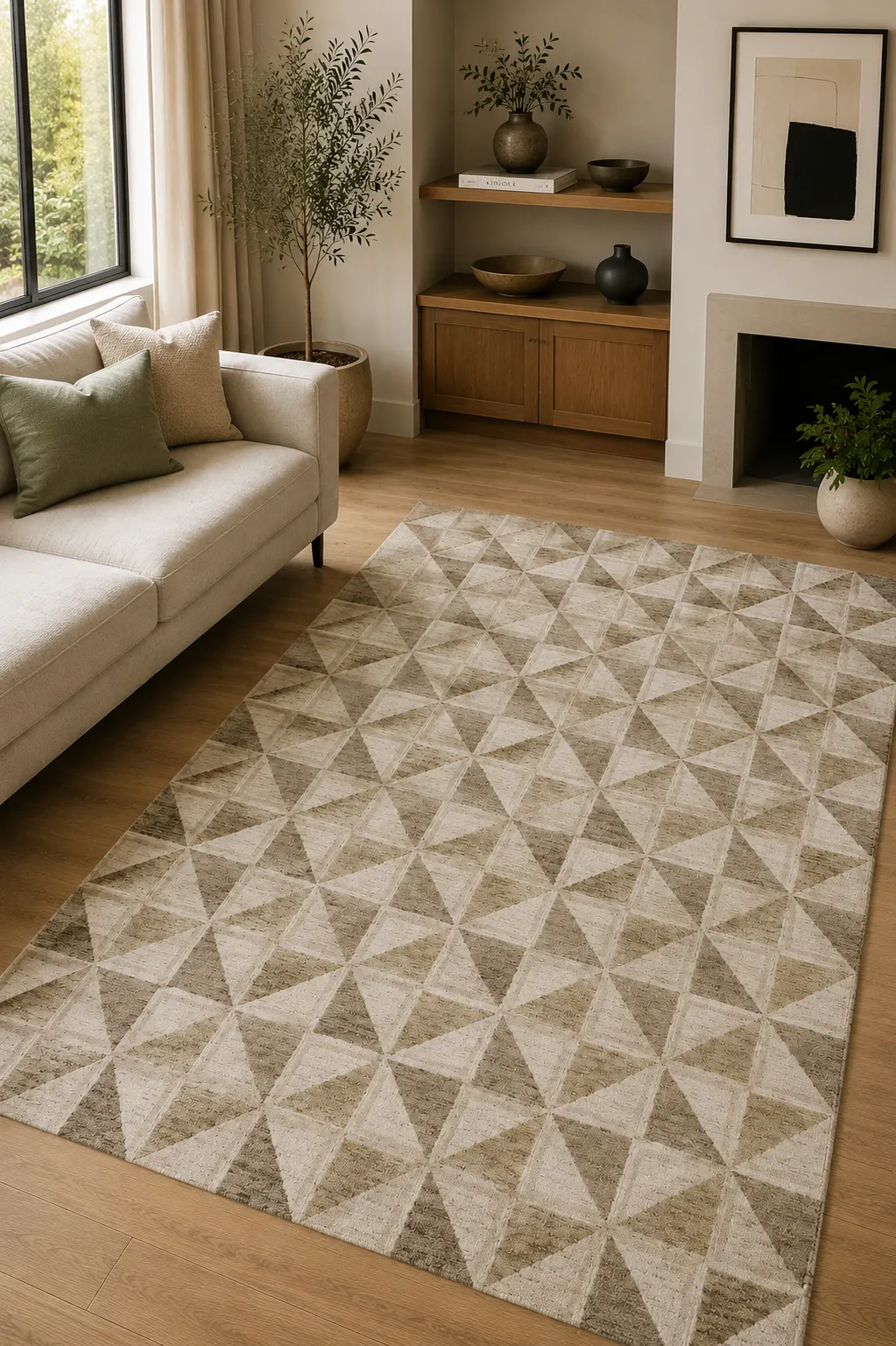 Desert Prism Hand Tufted Woolen Rug