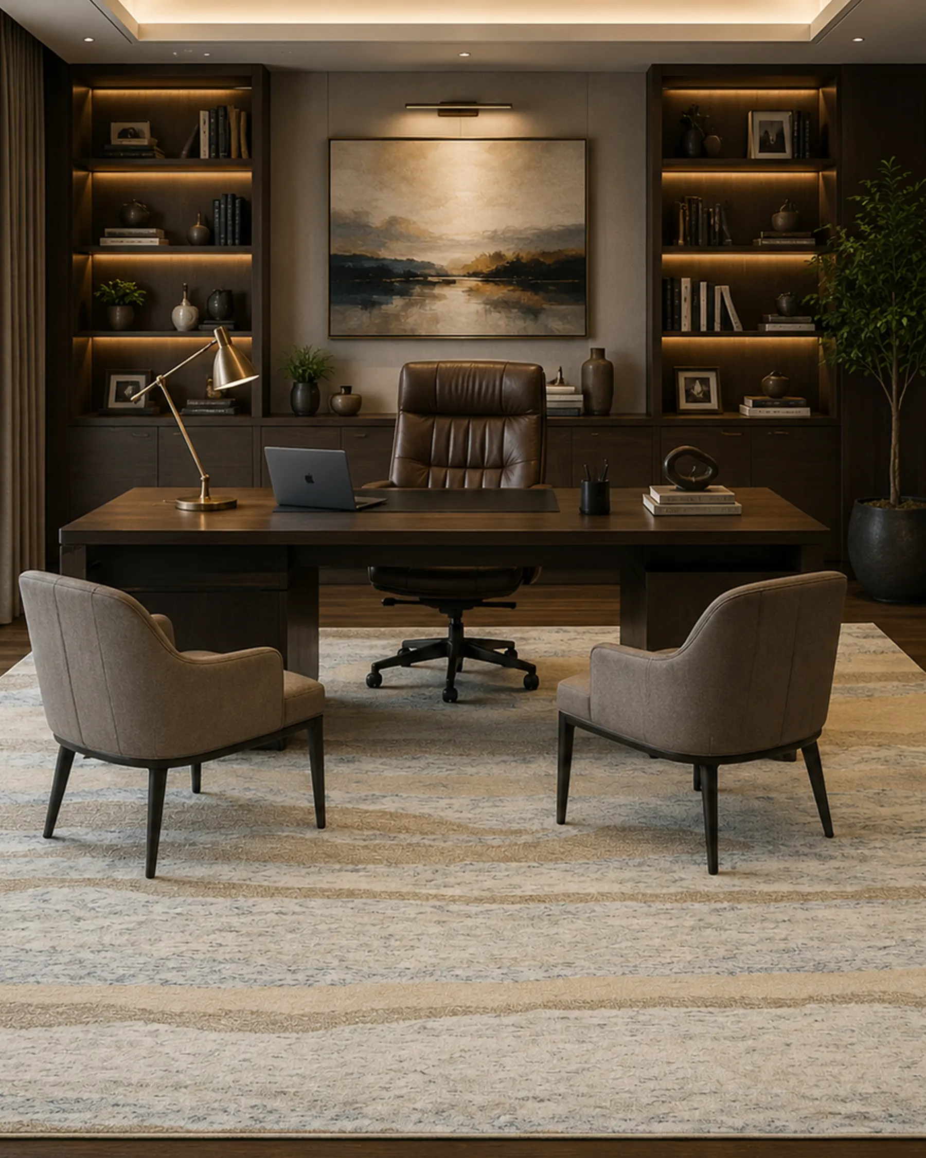 Sand & Sky Coastal Hand Tufted Woolen Rug
