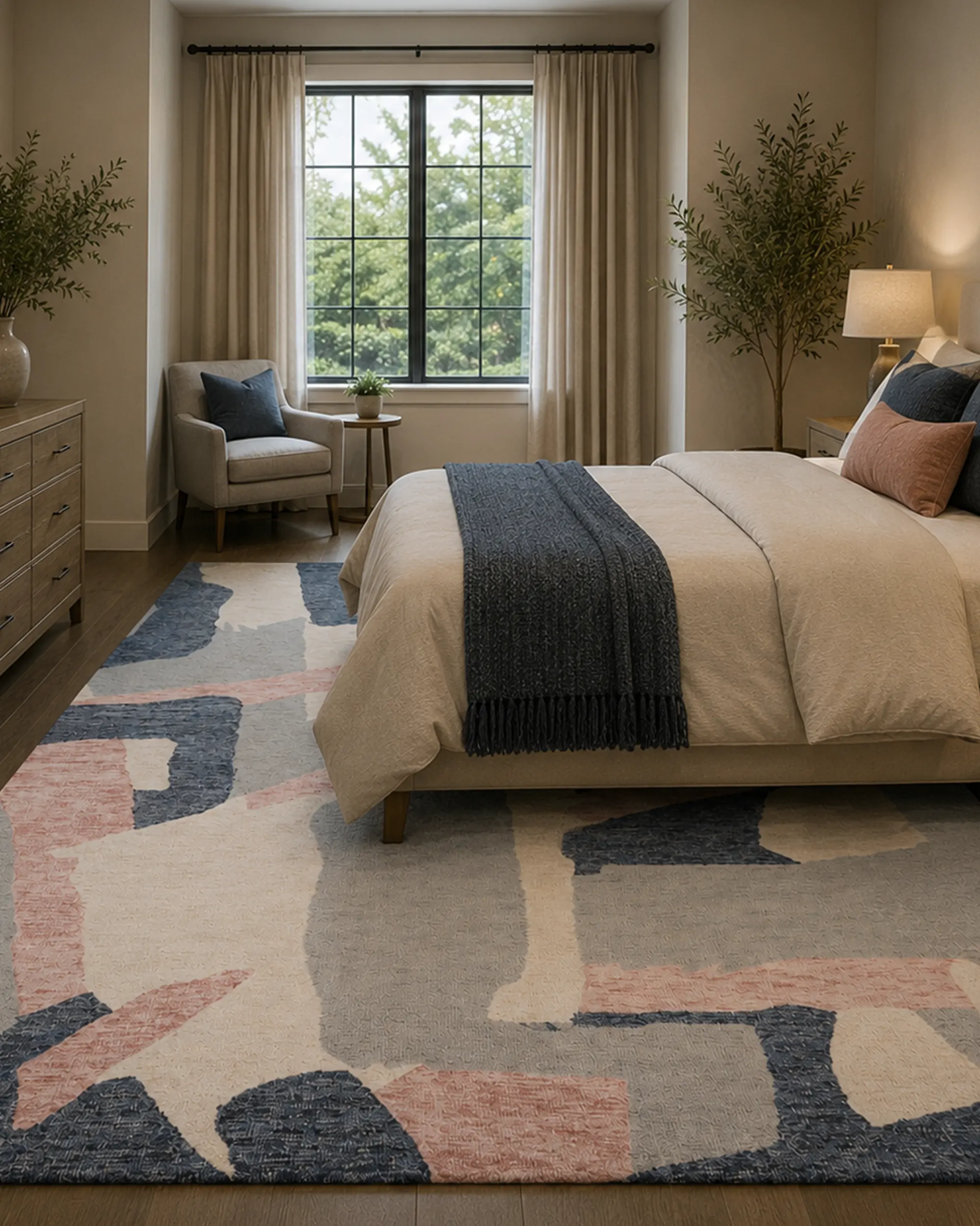 Artisan Abstract Weave Hand Tufted Woolen Rug