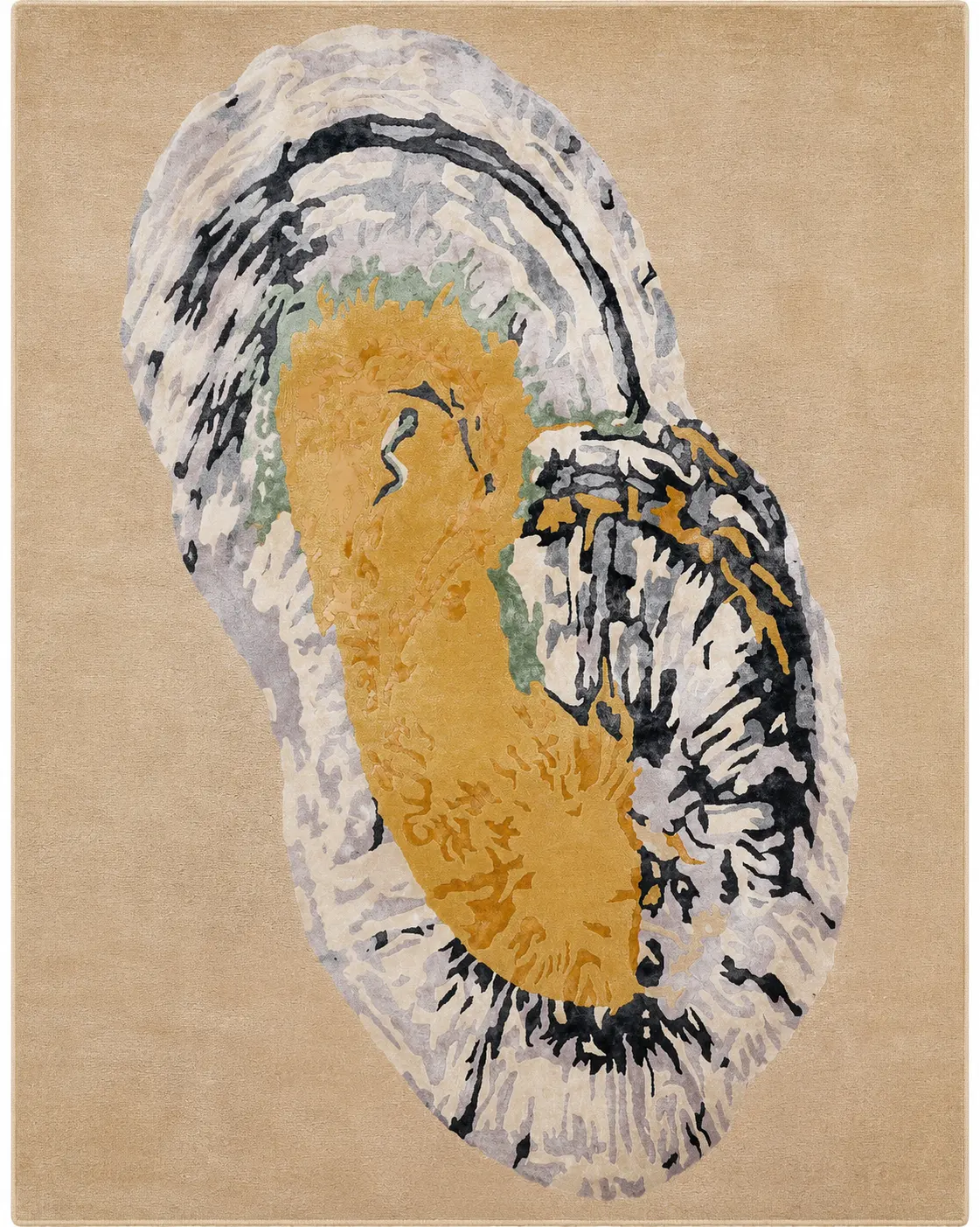 Contour Echo Hand Tufted Woolen Rug