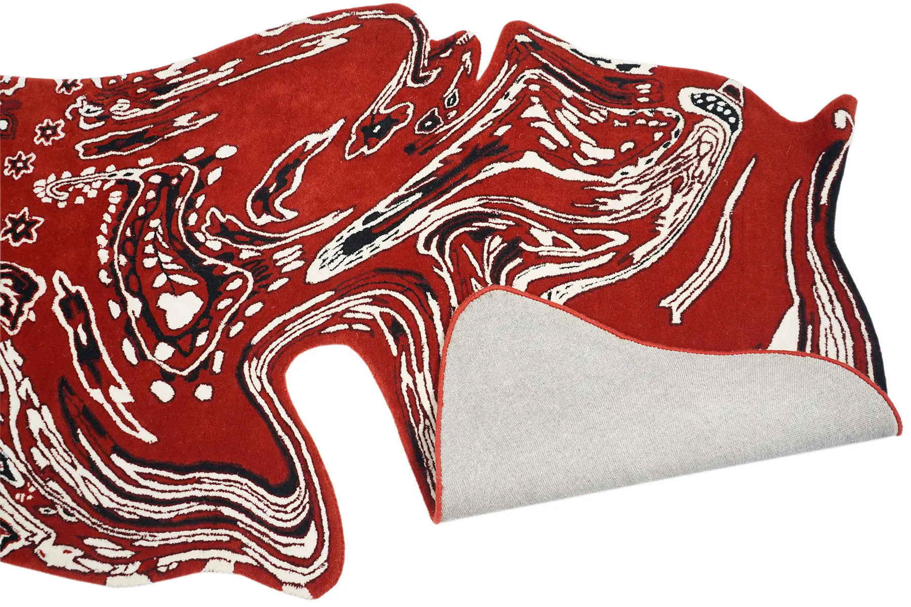 Molten Paisley Hand Tufted Woolen Rug