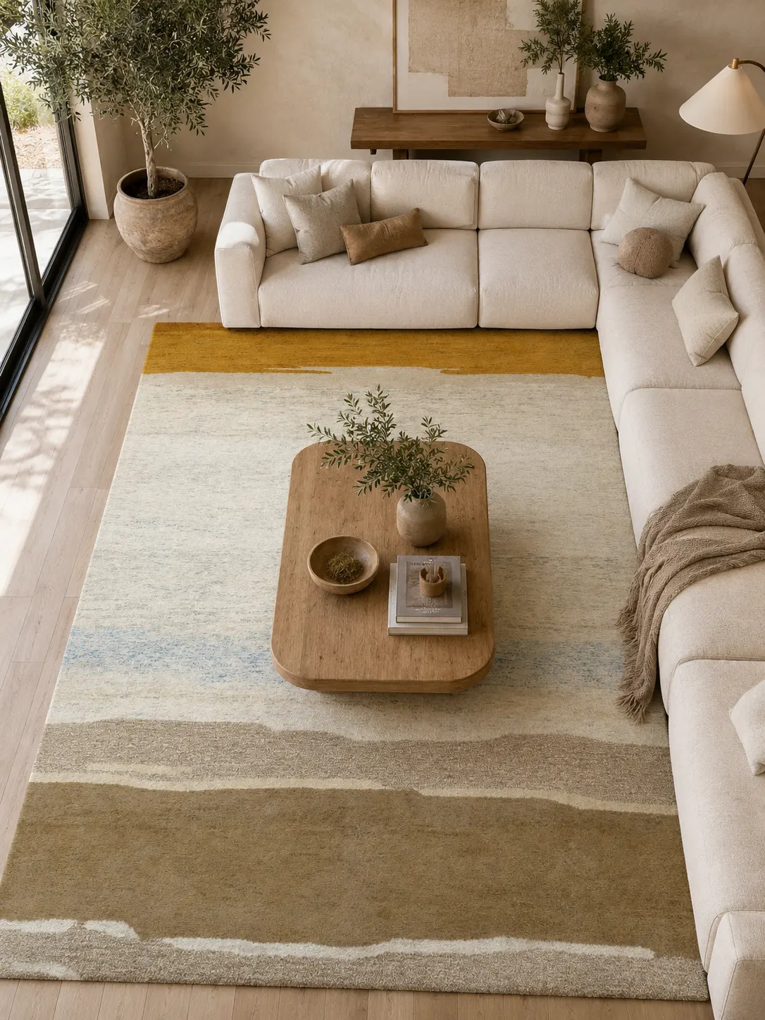 Sandscape Modern Hand Tufted Woolen Rug