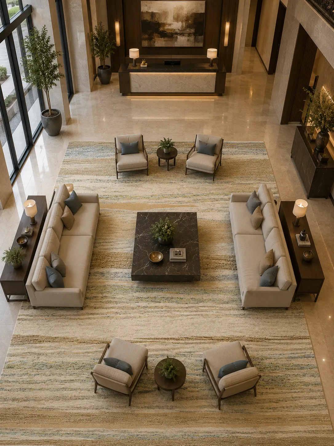 Sandbar Flow Hand Tufted Woolen Rug